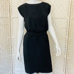 Vintage Maison Mendessolle pleated black dress.